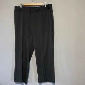 CJ Banks 20W Petite Black Straight Legged Dress Pants